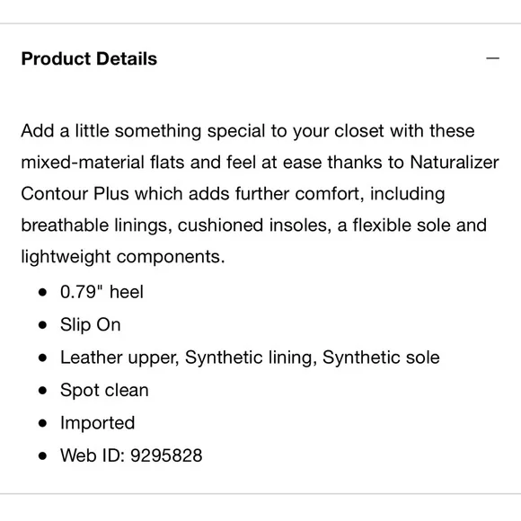 Naturalizer Hayden Suede Metallic Leather Flat Size 12 W - Picture 10 of 10